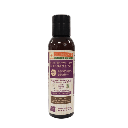Hercules Hemp Massage Oil - 4 oz.